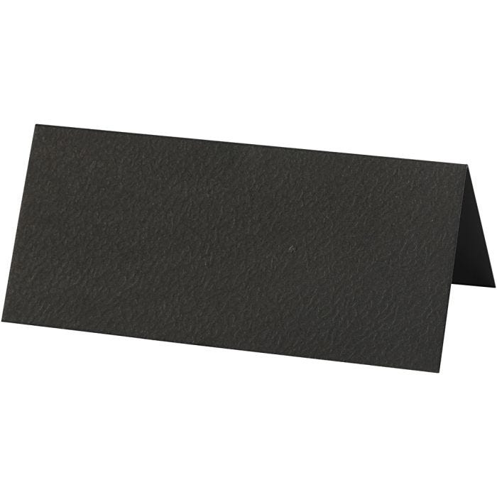 Placeringskort, stl. 9x4 cm, 220 g, svart, 20 st./ 1 förp.