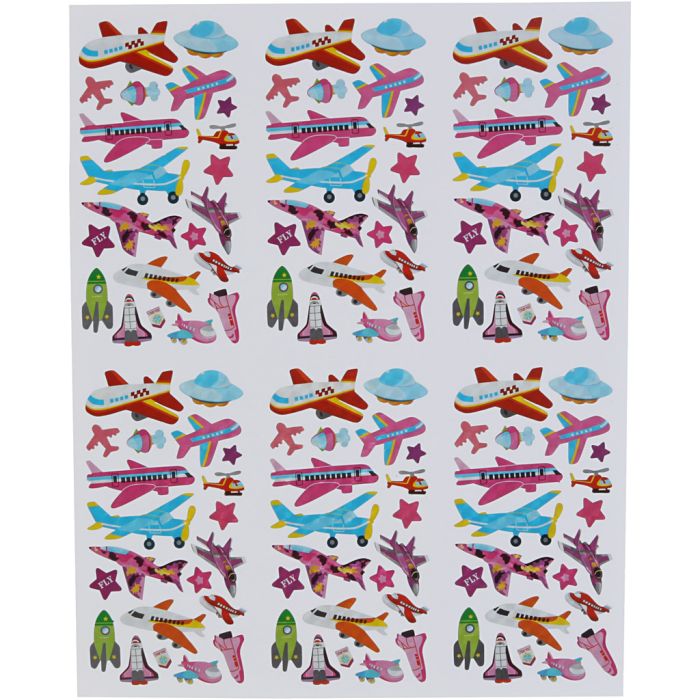 Klistermärken, ark 20x25 cm, 5 ark/ 1 förp.