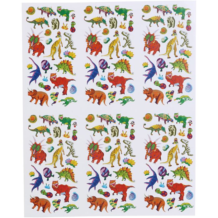 Klistermärken, ark 20x25 cm, 5 ark/ 1 förp.