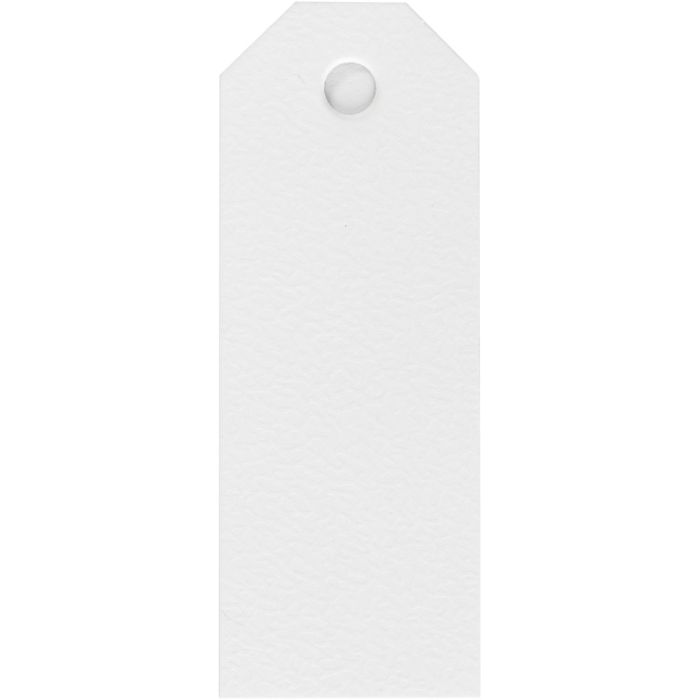 Manillamärken, stl. 3x8 cm, 220 g, vit, 20 st./ 1 förp.