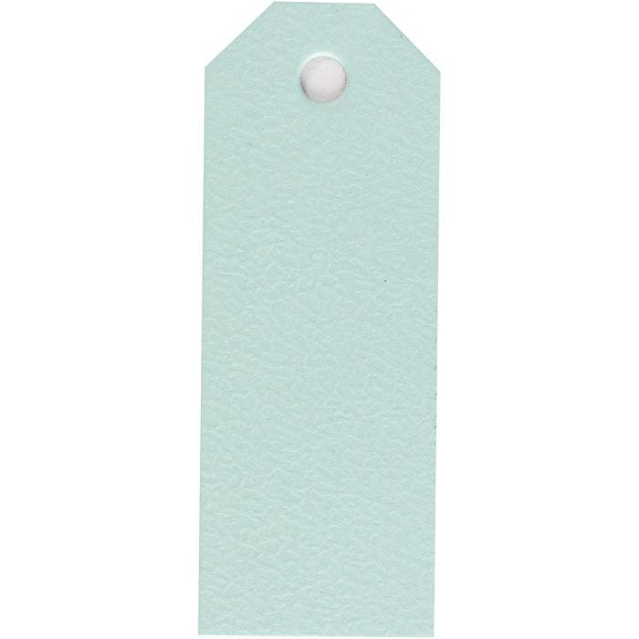 Manillamärken, stl. 3x8 cm, 220 g, ljusblå, 20 st./ 1 förp.