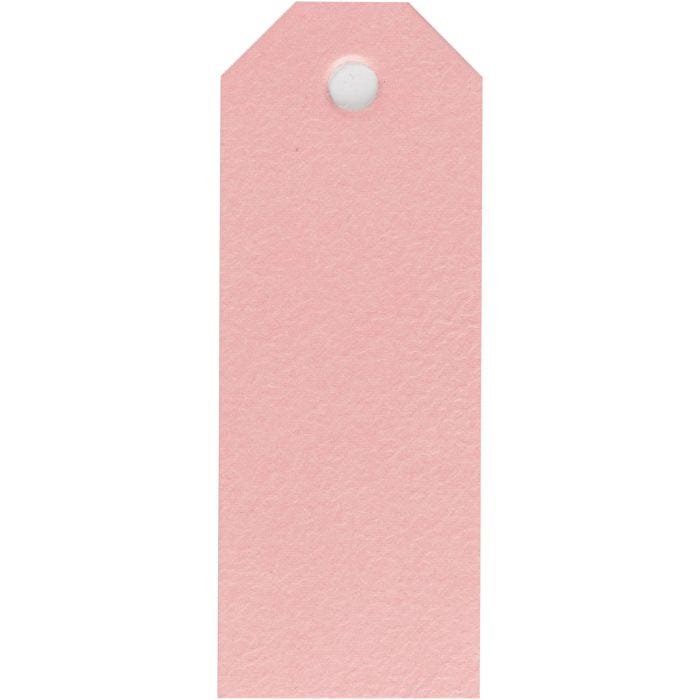Manillamärken, stl. 3x8 cm, 220 g, ljusröd, 20 st./ 1 förp.