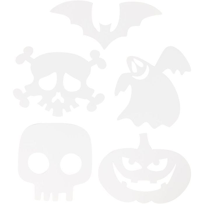 Halloween figur, stl. 25x17 cm, 230 g, vit, 16 st./ 1 förp.