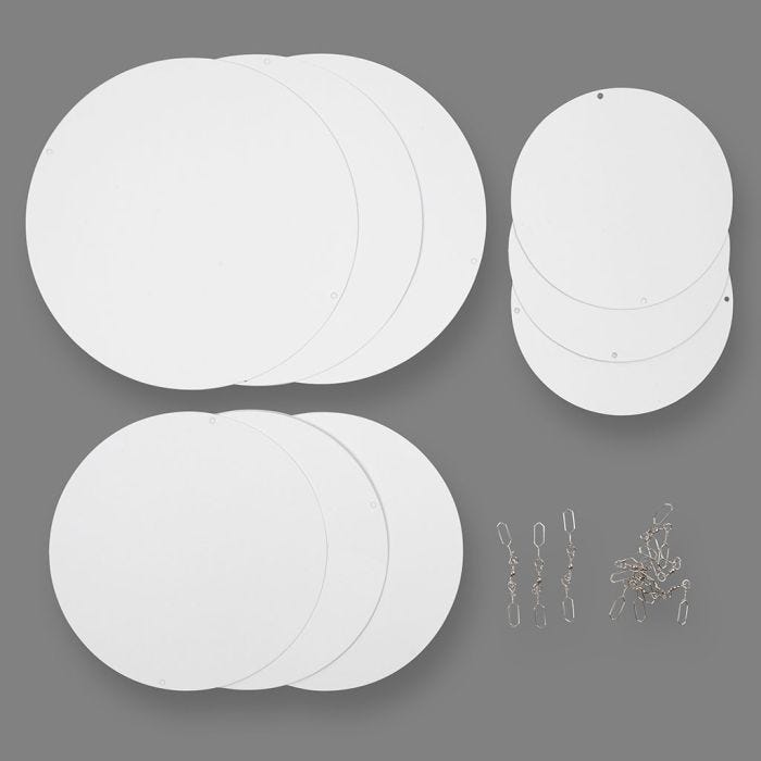 Mobilhängen, Dia. 12+15+18 cm, 300 g, 4 set/ 1 förp.