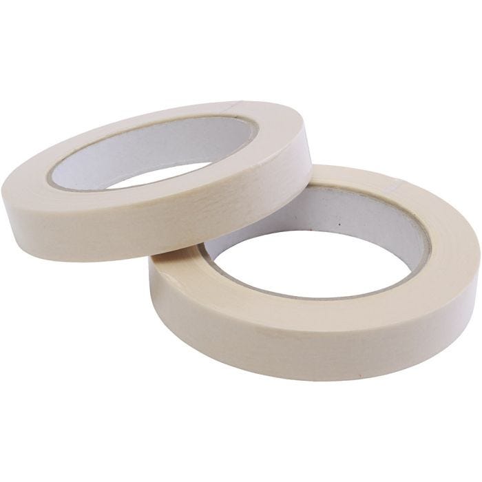 Maskeringstejp, B: 19 mm, 6x50 m/ 1 förp.
