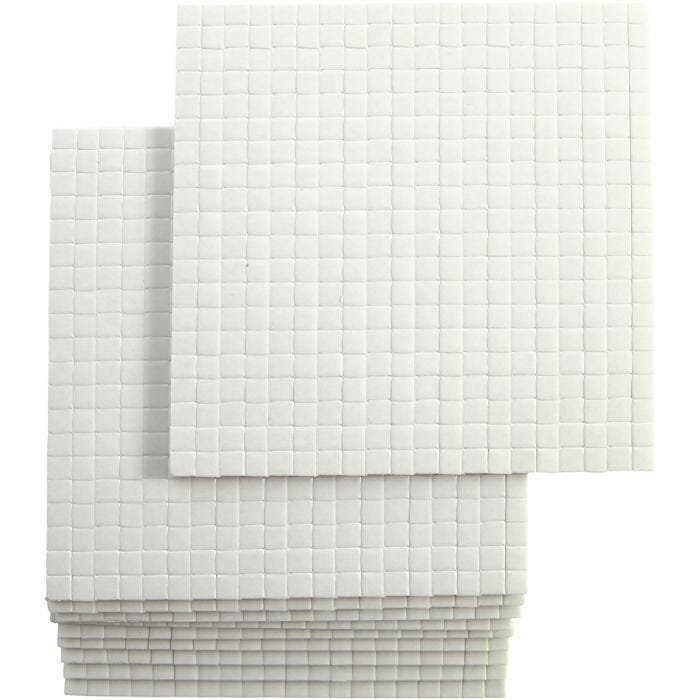 Fästkuddar 3D, stl. 5x5 mm, tjocklek 3 mm, 10x400 st./ 1 förp.
