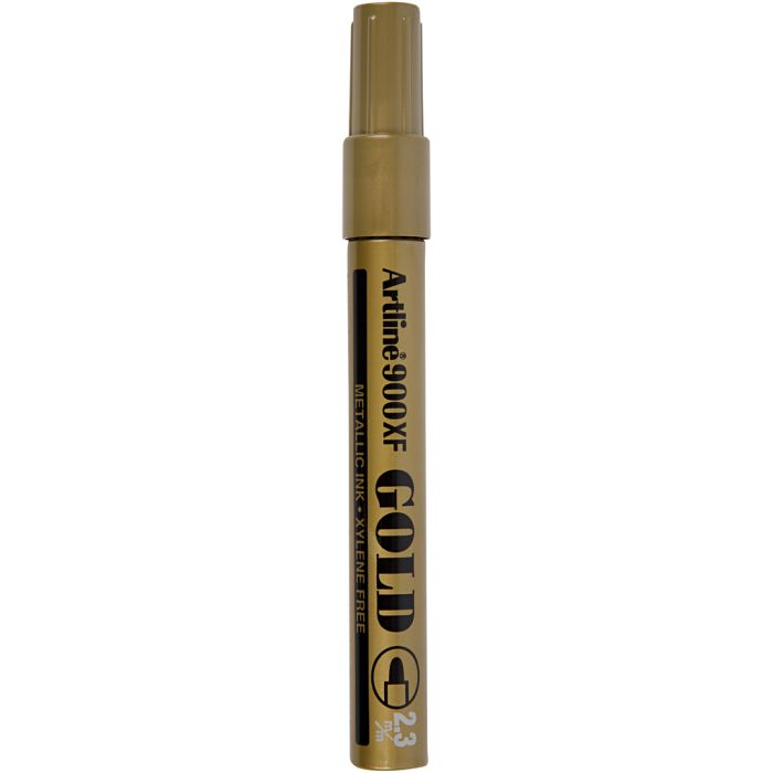 Dekorationstusch, spets 2,3 mm, guld, 1 st.