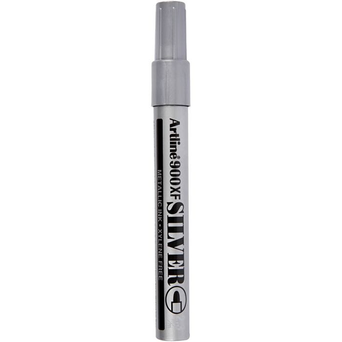 Dekorationstusch, spets 2,3 mm, silver, 1 st.