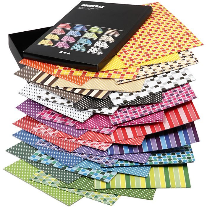 Färgad Kartong, A4, ark 210x297 mm, 100 g, mixade färger, 16x10 ark/ 1 förp.