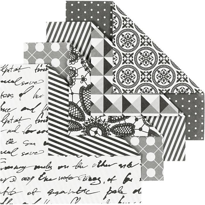 Origamipapper, stl. 10x10 cm, 80 g, 50mix. ark/ 1 förp.