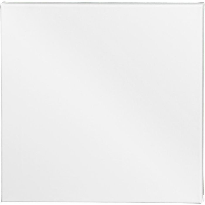 Målarduk, D: 1.6 cm, stl. 40x40 cm, 360 g, vit, 10 st./ 1 förp.