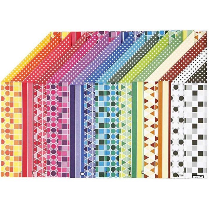 Colorbar Rivkartong, A4, ark 210x297 mm, 250 g, 16 mix. ark/ 1 förp.