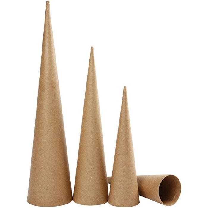 Höga Strutar, H: 30-40-50 cm, Dia. 8-9-11,5 cm, 3st./ 1 förp.