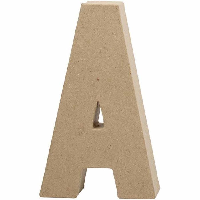 Pappbokstav, A, H: 20,5 cm, B: 11,8 cm, tjocklek 2,5 cm, 1 st.