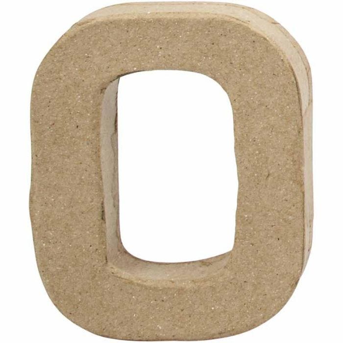 Pappsiffra, 0, H: 10 cm, B: 8 cm, tjocklek 2 cm, 1 st.