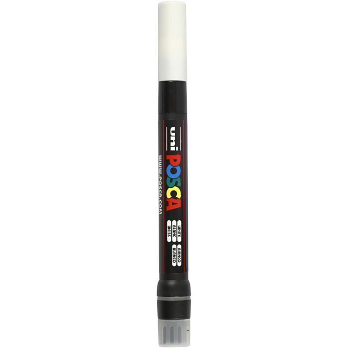 Posca Marker , nr. PCF350, spets 1-10 mm, Pensel, vit, 1 st.