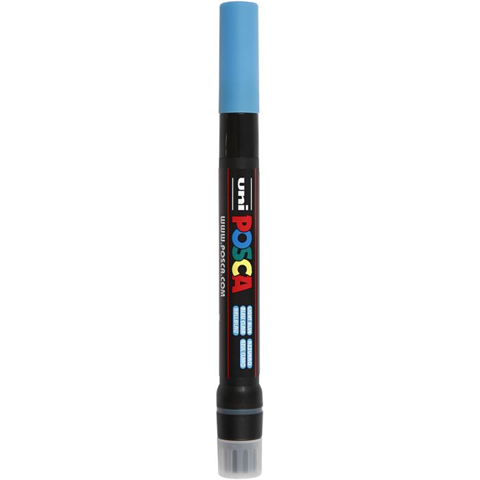 Posca Marker , nr. PCF350, spets 1-10 mm, Pensel, ljusblå, 1 st.