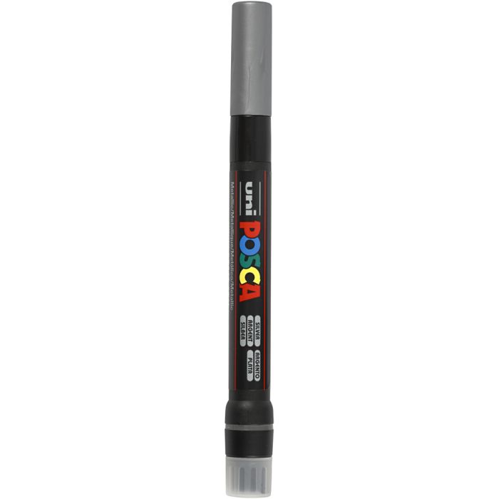 Posca Marker , spets 1-10 mm, silver, 1 st.