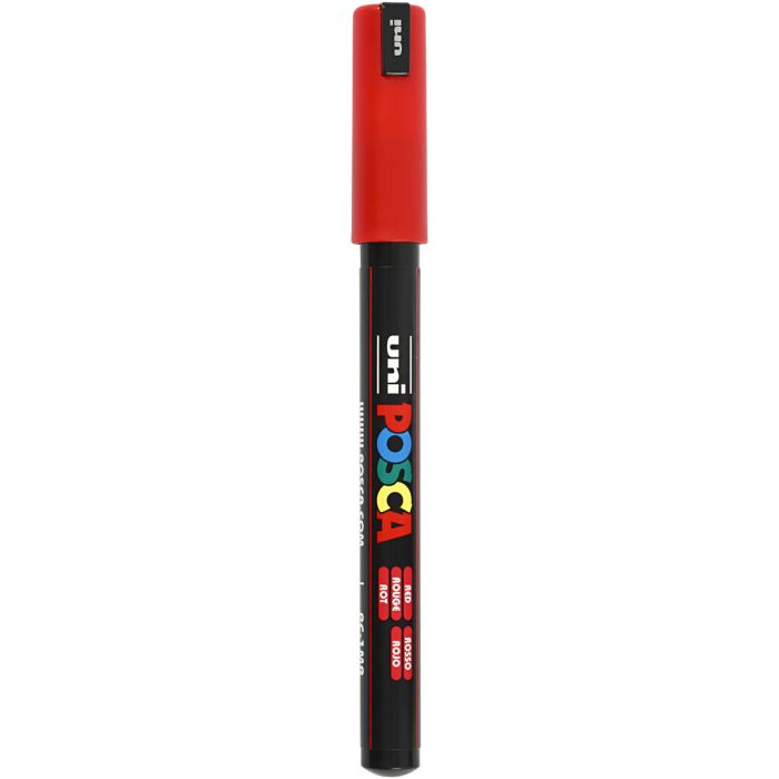 Posca Marker , spets 0,7 mm, röd