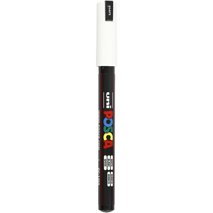 Posca Marker , spets 0,7 mm, vit