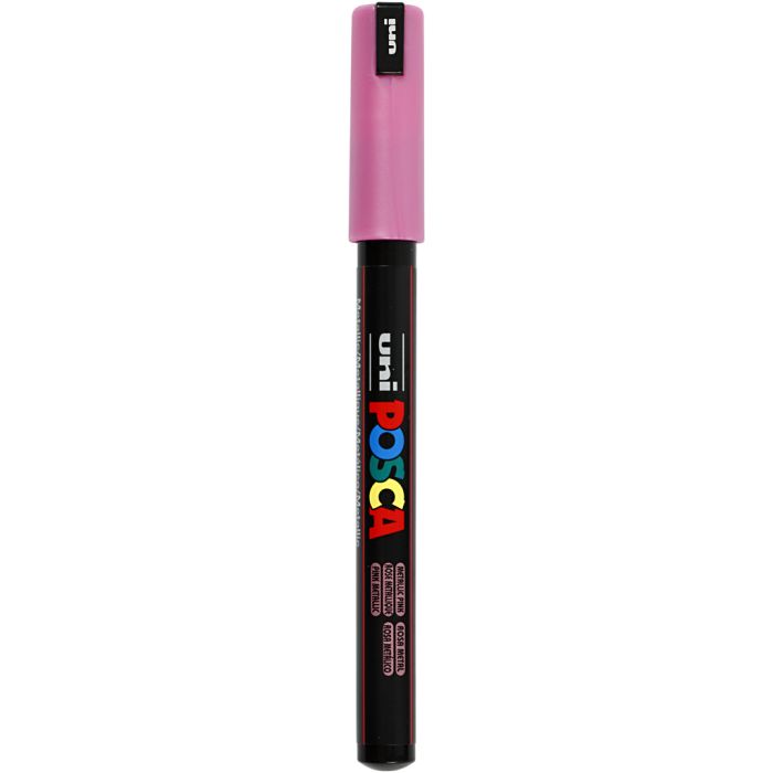 Posca Marker , nr. PC-1MR, spets 0,7 mm, extra fine, metallic pink, 1 st.