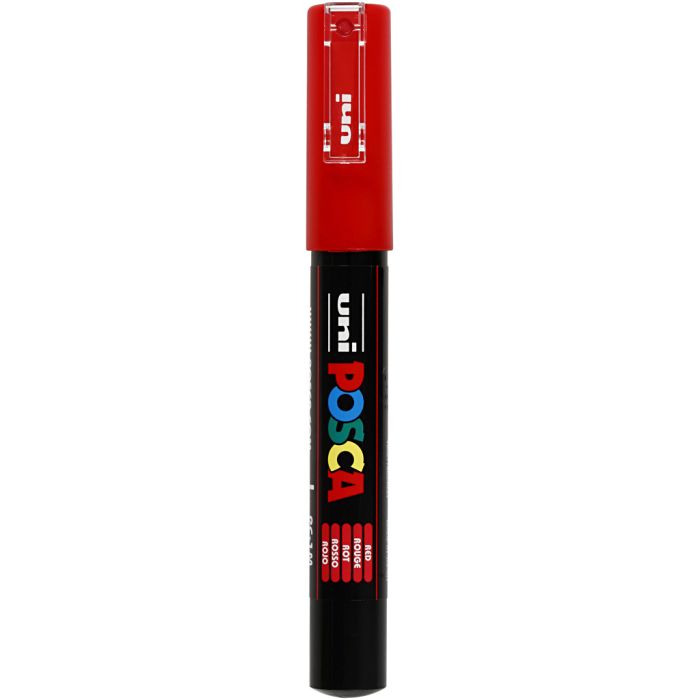 Posca Marker , spets 0,7 mm, röd