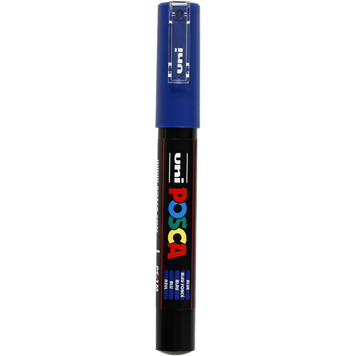 Posca Marker , PC-1M, spets 0,7 mm, extra fine, blå, 1 st.