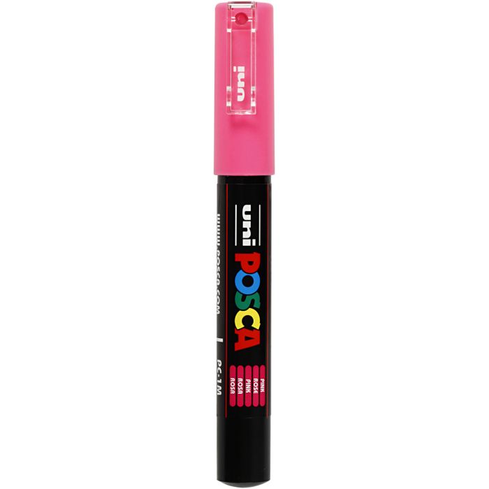 Posca Marker , PC-1M, spets 0,7 mm, extra fine, rosa, 1 st.