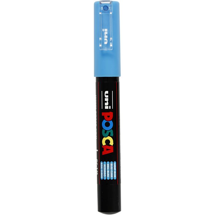 Posca Marker , spets 0,7 mm, ljusblå
