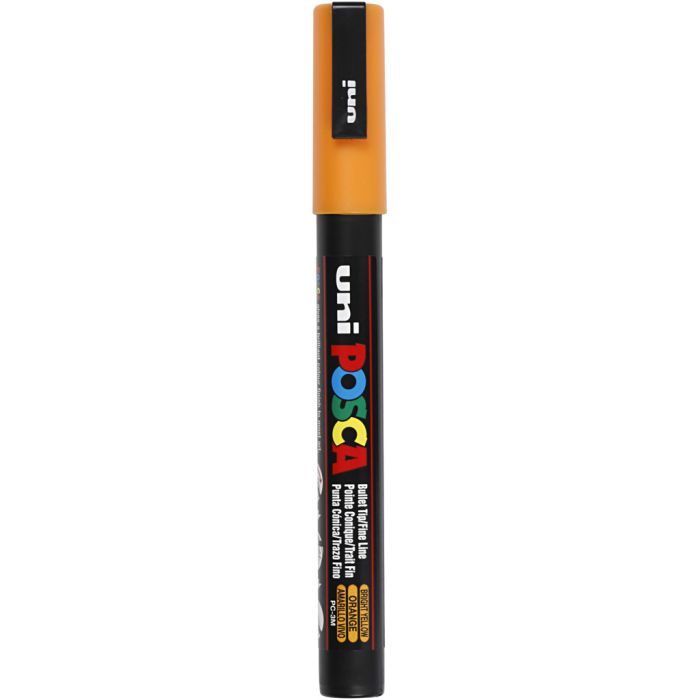 Posca Marker , PC-3M, spets 0,9-1,3 mm, Fine, bright yellow, 1 st.