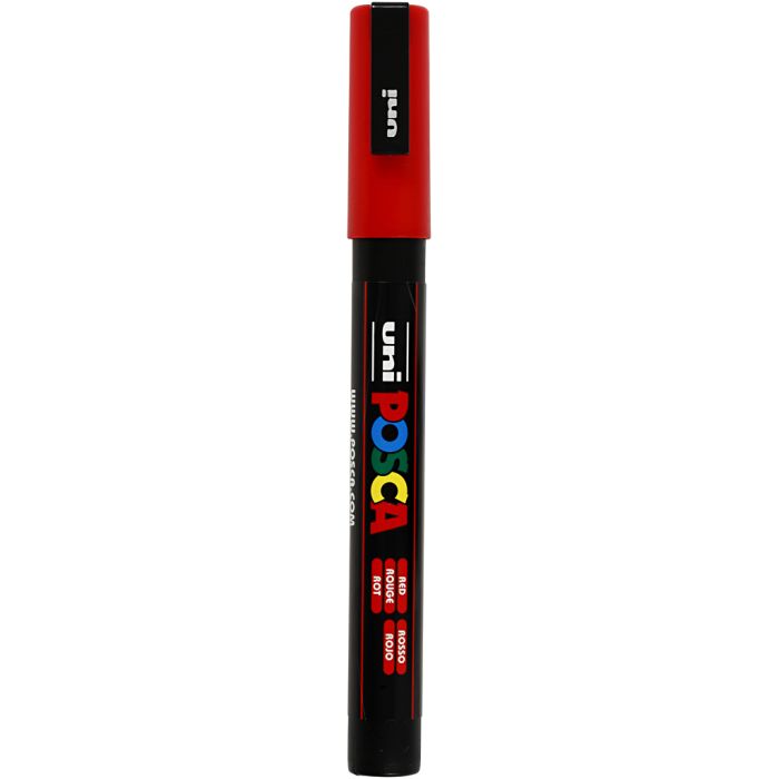 Posca Marker , spets 0,9-1,3 mm, röd