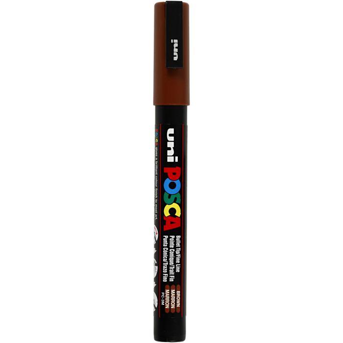 Posca Marker , spets 0,9-1,3 mm, brun