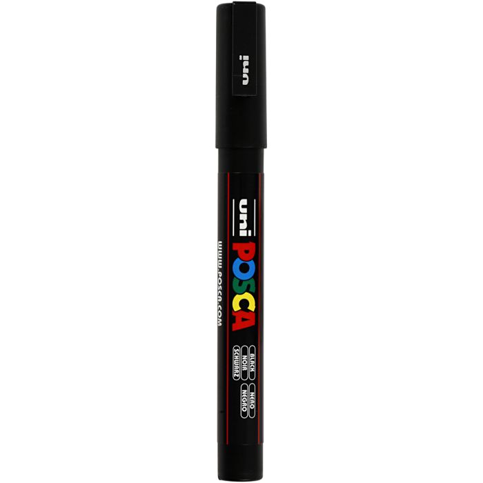 Posca Marker , spets 0,9-1,3 mm, svart