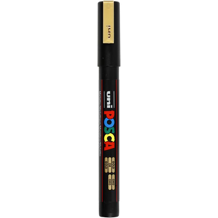 Posca Marker , spets 0,9-1,3 mm, guld