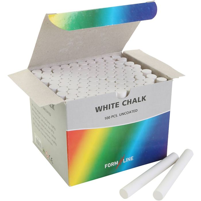 Tavelkritor, vit, 100 st./ 1 förp.