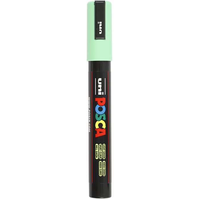 Posca Marker , nr. PC-5M, spets 2,5 mm, Medium, ljusgrön, 1 st.