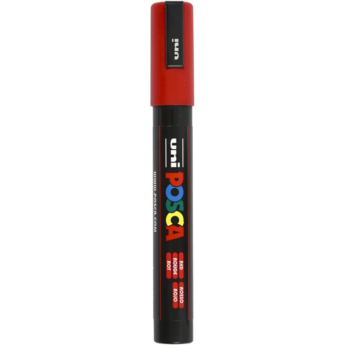 Posca Marker , spets 2,5 mm, röd