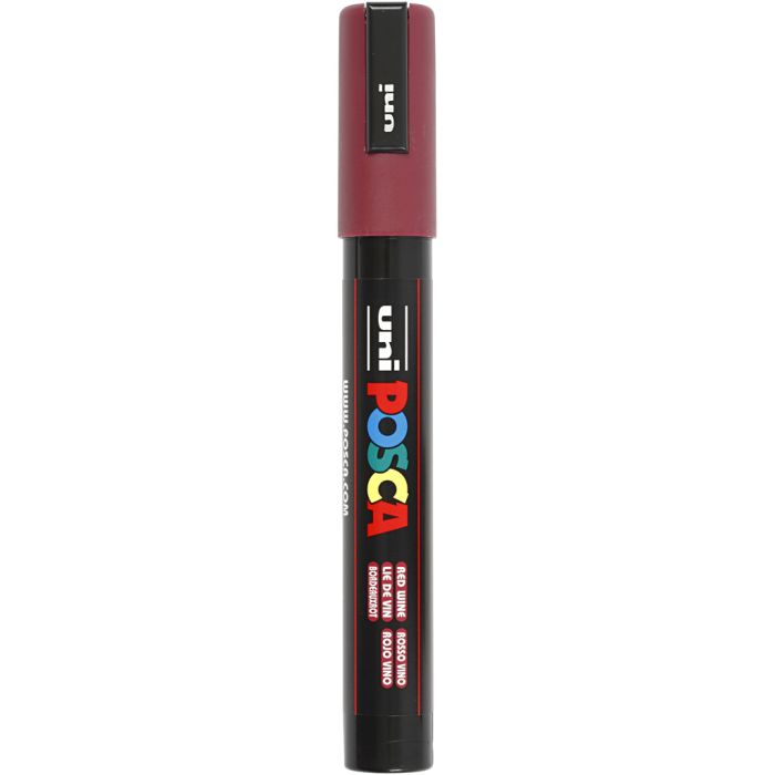 Posca Marker , spets 2,5 mm, red wine