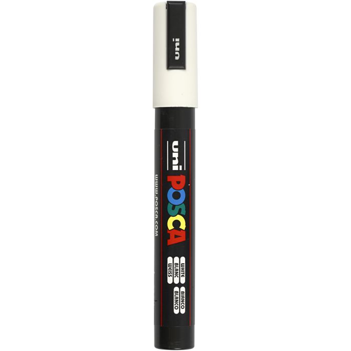 Posca Marker , spets 2,5 mm, vit