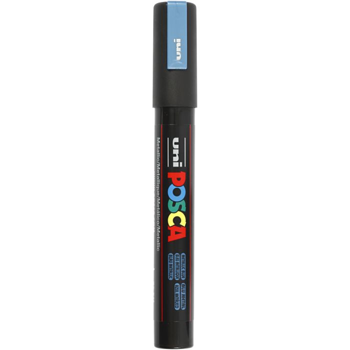 Posca Marker , spets 2,5 mm, metallicblå