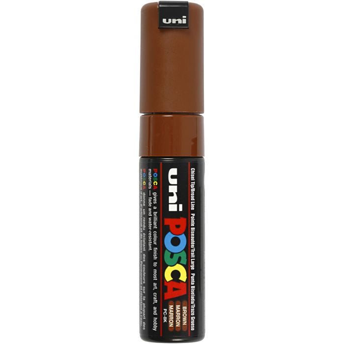 Posca Marker , spets 8 mm, brun