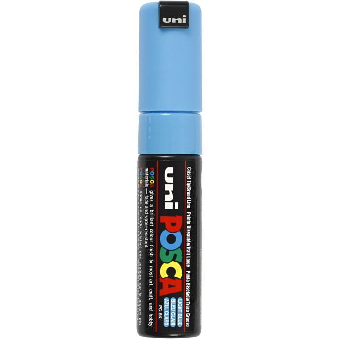 Posca Marker , spets 8 mm, ljusblå