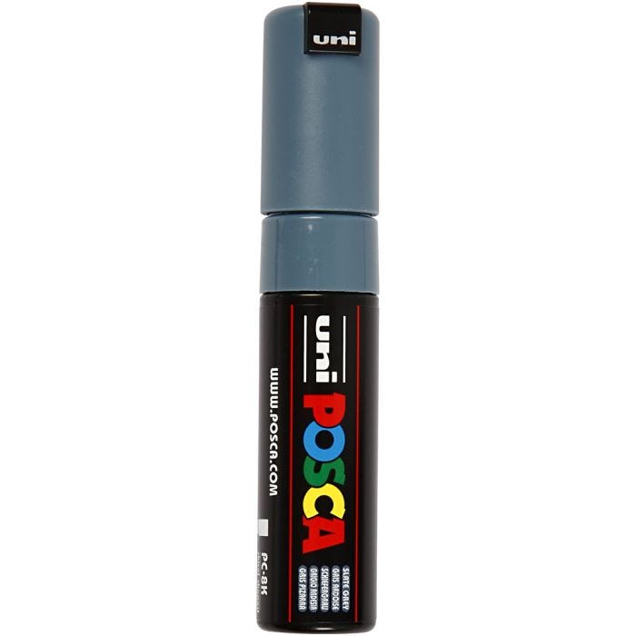 Posca Marker , spets 8 mm, slate grey