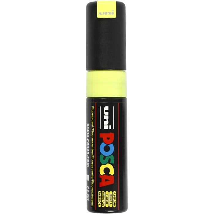 Posca Marker , spets 8 mm, fluo yellow