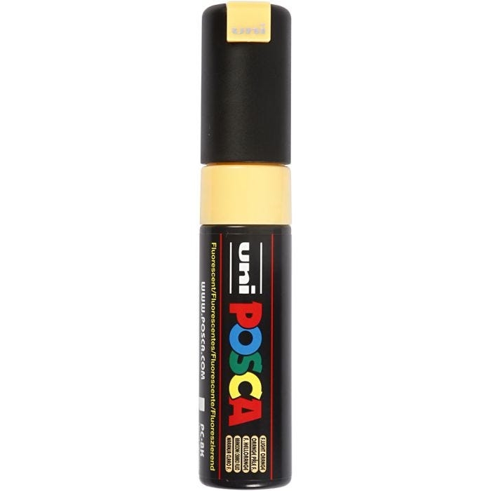 Posca Marker , spets 8 mm, fluo light orange