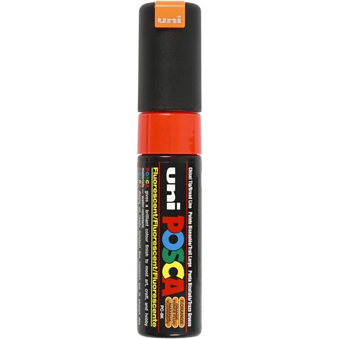 Posca Marker , spets 8 mm, fluo orange