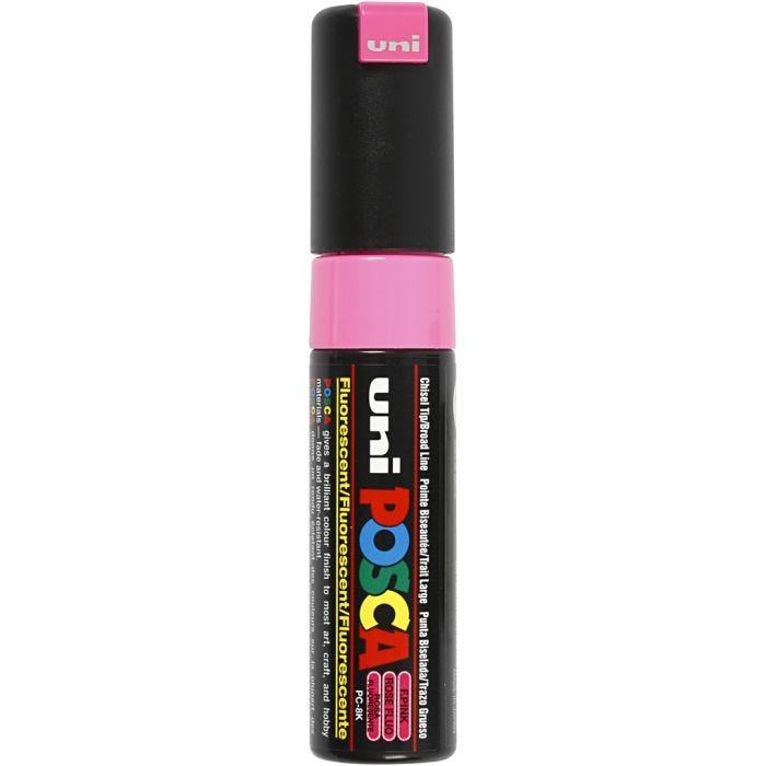 Posca Marker , spets 8 mm, fluo pink