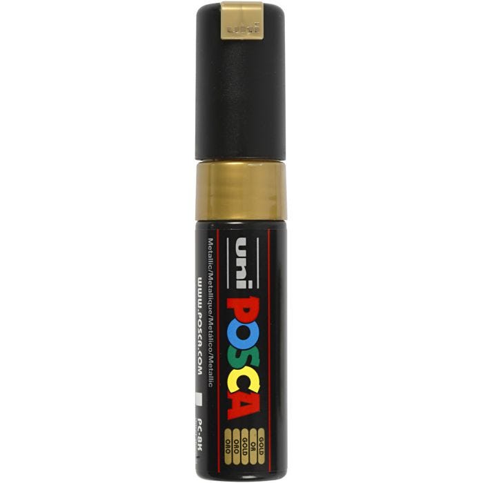 Posca Marker , spets 8 mm, guld