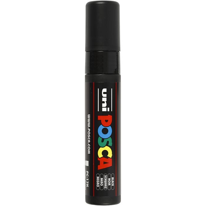 Posca Marker , PC-17K, spets 15 mm, Extra broad, svart, 1 st.