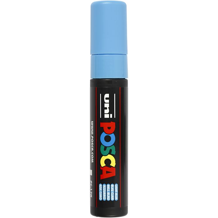 Posca Marker , spets 15 mm, ljusblå